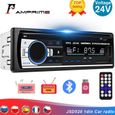 12Pin 24V Autoradio stéréo Bluetooth FM, USB SD, AUX, lecteur Audio, 1 DIN, caisson de basses électronique in-1