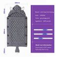 ROCK Nid d'ange - Enveloppe de poussette à capuche Swaddle Blanket - pour 0-12 mois Nouveau-né - Gris-1
