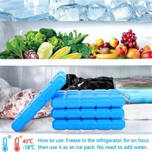 Lot De 18 Pains De Glace Leknes TK-22400 - 400 Ml (14 X 24,5 X 1,5 Cm)