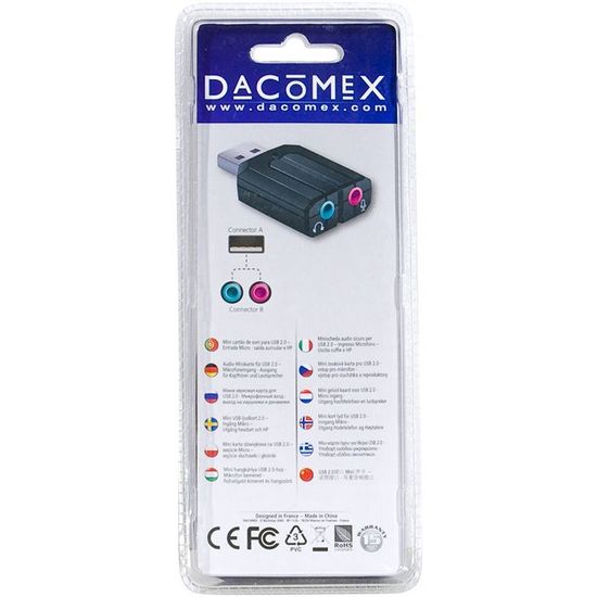 Dacomex Mini Carte Son USB 2.0