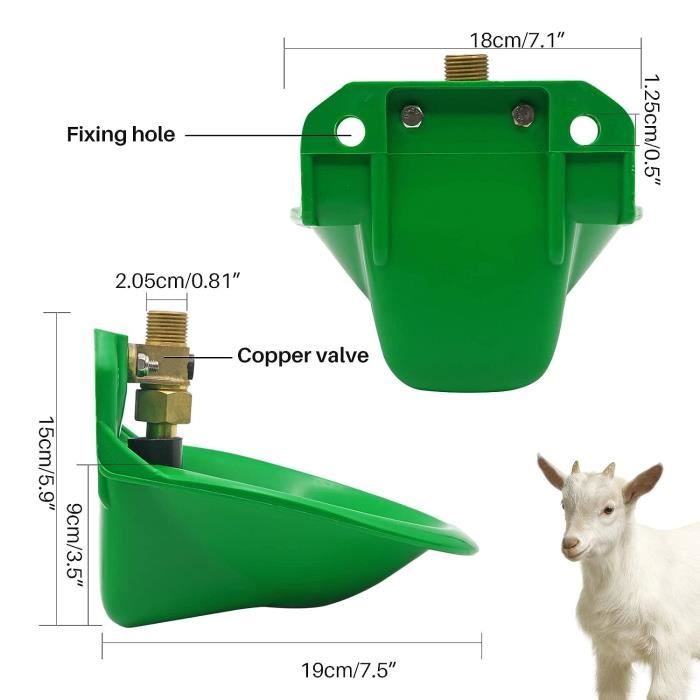 Abreuvoir Automatique 500 Ml Pour Chevaux, Moutons, Poules – Distributeur D’Eau Avec Niveau Constant, Ferme - 14
