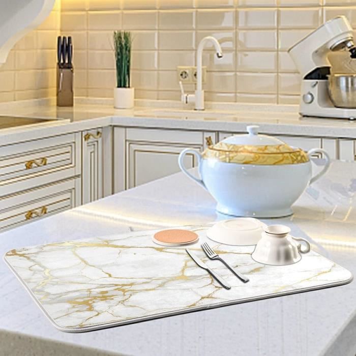 S&t Inc Xl Tappetino Scolapiatti S&T - XL In Microfibra Assorbente 45x61 Cm Tappetino Cucina 45.7x61cm - 12
