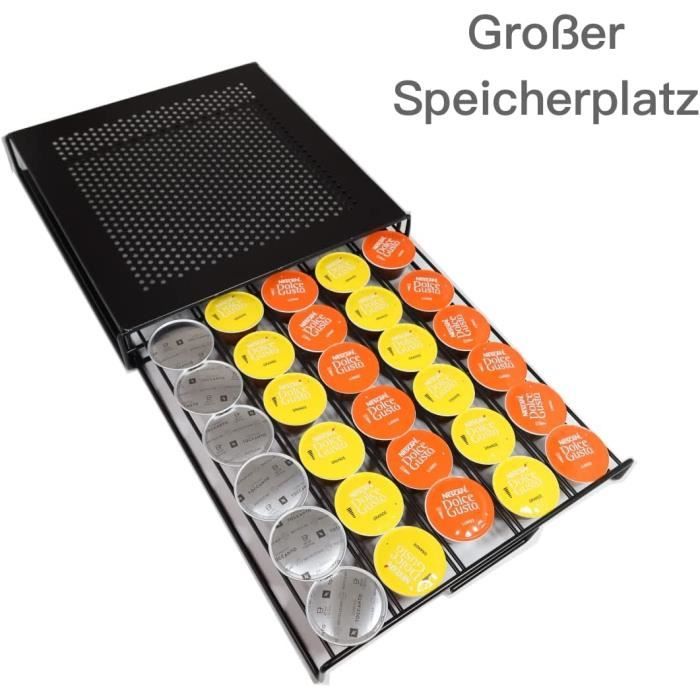Tiroir Conteneur à Capsules Pour Machine Dolce Gusto Melody - Compatible Krups/De'Longhi, Noir, Neuf