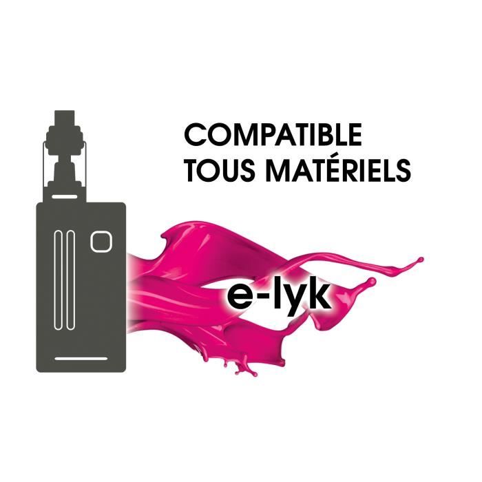 E-liquide saveur Tabac California 50 ml en 3 mg de nicotine - 5 x 10 ml -  marque E-lyk