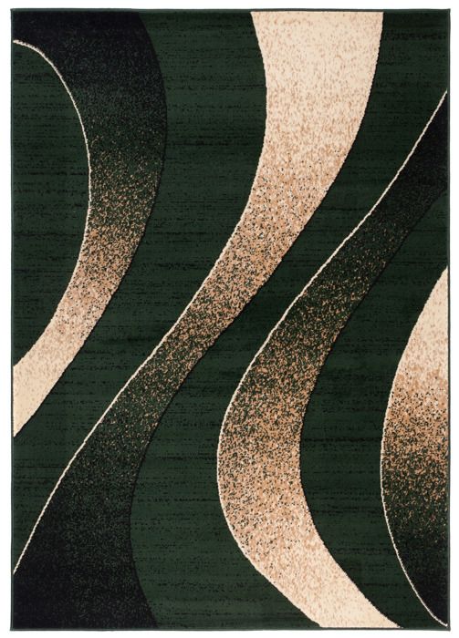 Tapis Designer Maui Beige Vert Moderne