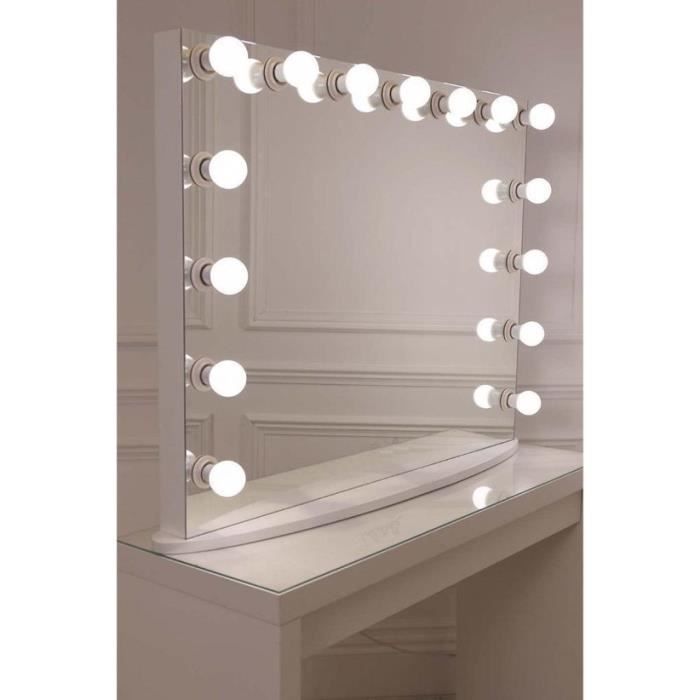 HURRISE Lumière avant de miroir LED makeup mirror Light mirror front light,  vanity light, bedroom for bathroom luminaire eclairage - Cdiscount Maison