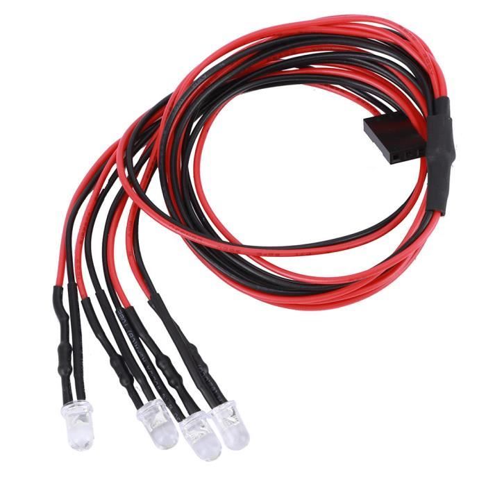Feux leds carrés blancs INJORA avec support 12.8mm (x2) - AX-5101W Feux leds carrés blancs INJORA avec support 12.8mm (x2) - AX-5101W