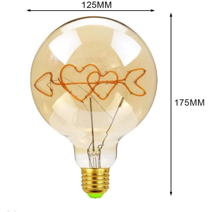 Ampoules LED Vintage 4 W à Intensité Variable - Forme Irrégulière - 220/240 V - Vis Edison E27 Specialite Ampoule Decorative Antique Ananas 99106264