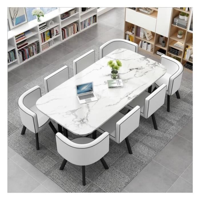 Table de salle à manger avec 8 chaises – MeublesPlus