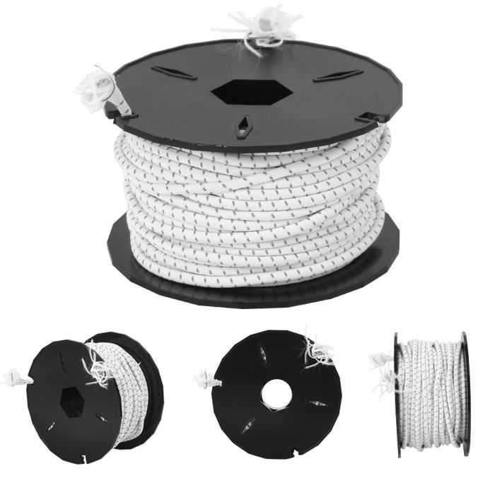 Corde De Tente Réfléchissante 20m - Nylon 2mm - Pour Camping, Bâche, Randonnée - Vert