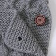 ROCK Nid d'ange - Enveloppe de poussette à capuche Swaddle Blanket - pour 0-12 mois Nouveau-né - Gris-2