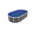 Kit Piscine hors sol acier TRIGANO Osmose - 640 x 395 x 132 cm - Ovale (Avec kit filtration, tapis de sol + échelle de sécurité)-2