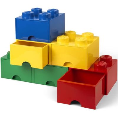 Room Copenhagen 40211730 Lego Boîte de Rangement empilable 8 Boutons Rouge  Taille, Grand - Cdiscount Maison