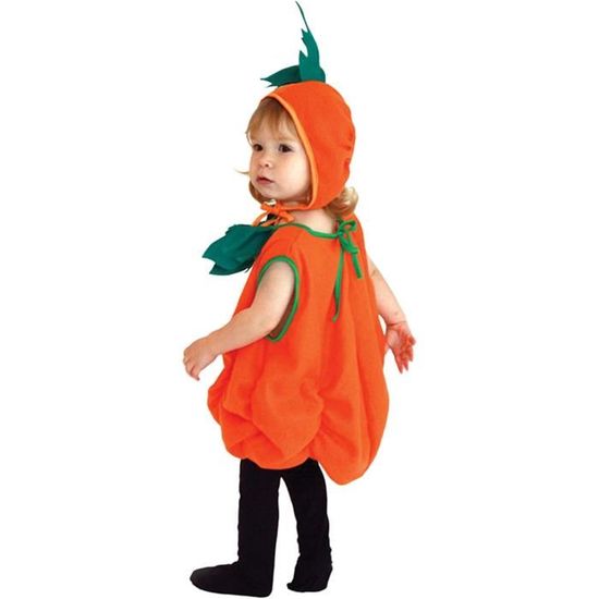 Costume Citrouille Bébé – Haut + Chapeau + Chaussettes – Tissu Coton Doux – Déguisement Halloween Enfant – Pour Fête, Photo