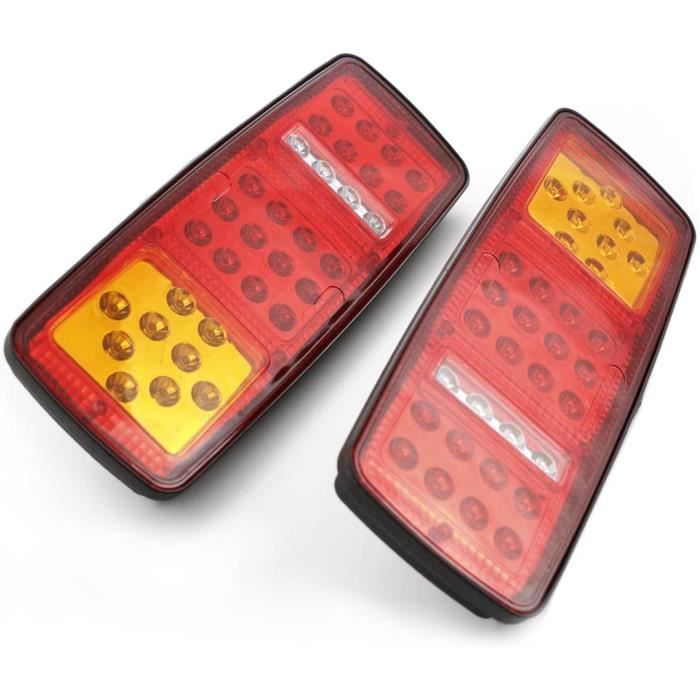 2Pcs 12-24v LED Feu Arrière De Remorque De Lumière Rond Éclairage - Foto 8
