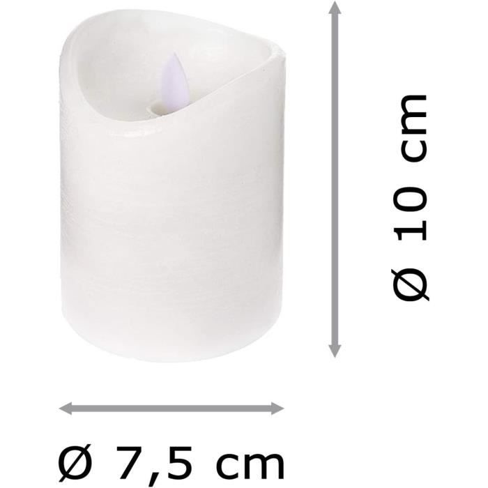 Bougies LED sans Flamme Bougies de Table avec Fonction minuterie, Bouton  Poussoir, lumière Blanche Chaude, 25cm, télécommande [1347] - Cdiscount  Maison