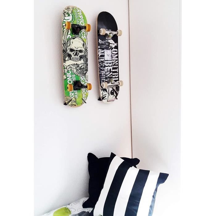 GEOLEVEL Support Mural pour Skateboard (réglable) – Backside