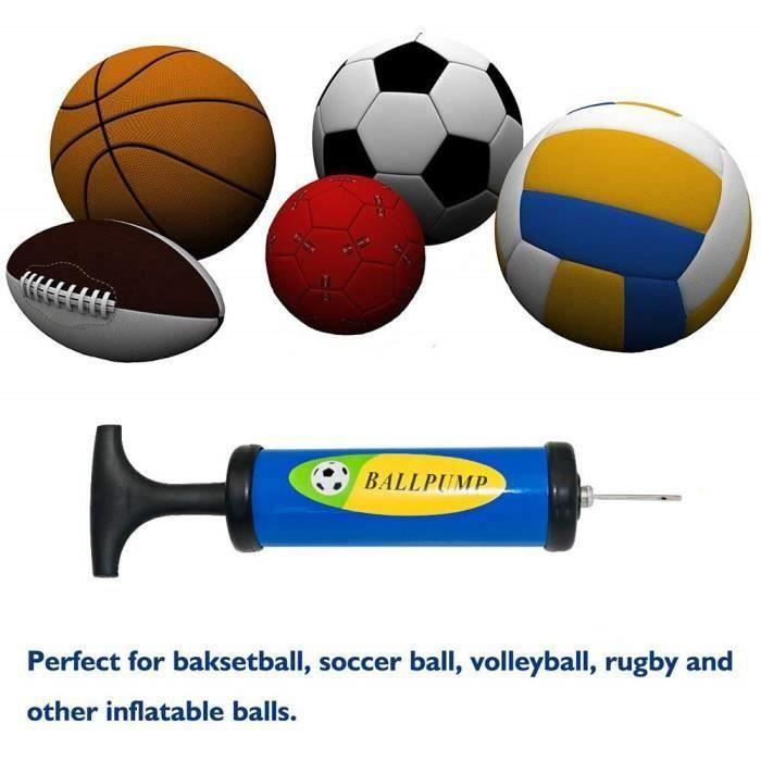 Pompe à Main Avec Aiguille Pour Ballons De Football, Basket - Longueur Aiguille 17,5 Cm - Métal - Design Compact - 8