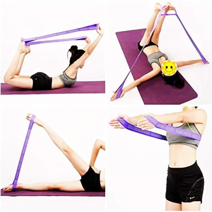 Bandes De Résistance Fitness - Set 8 Formes - Élastiques Gym Maison, Yoga, Musculation - Pour Hommes Et Femmes