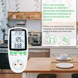 FISHTEC® Wattmètre - Prise Contrôle Coût de la Consommation d'Énergie - Affichage Numérique de la Puissance Électrique-3