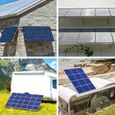 Yakimz Support pour panneau solaire jusqu'à 104 cm - Toit plat PV - Réglable de 0 à 90 ° - Lot de 2 - Aluminium-3