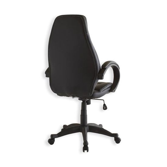 Fauteuil De Bureau Noir Avec Accoudoirs Achat Vente Chaise De Bureau Noir Soldes Sur Cdiscount Des Le 20 Janvier Cdiscount