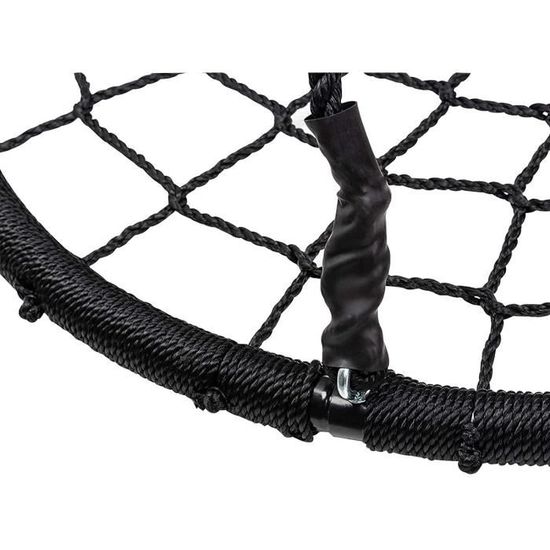 WOLKENGLÜCK® Balançoire nid d'oiseau, diamètre : 110 cm, réglable en hauteur, pour enfants et adultes, charge maximale : 150 kg, avec accessoires de montage, balançoire pour enfants (multicolore WOLKENGLÜCK® Balançoire nid d'oiseau, diamètre : 110 cm, réglable en hauteur, pour enfants et adultes, charge maximale : 150 kg, avec accessoires de montage, balançoire pour enfants (multicolore
