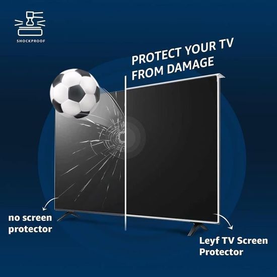 Protecteur D'écran TV En Acrylique 55 Pouces – Transparent HD, Anti-rayures – Compatible Supports Simple/double – Pour Téléviseurs, Moniteurs PC – Installation Avec Sangles - 10
