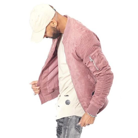 Bombers homme rose clearance