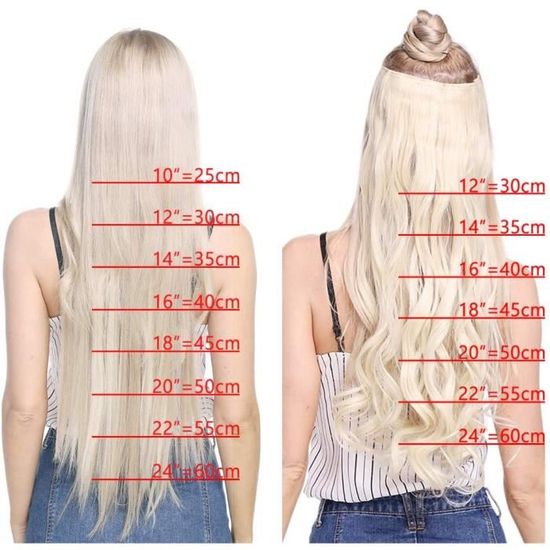18 pouces cheveux