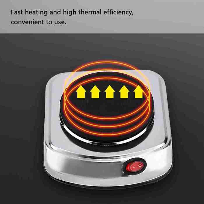 Mini Cuisinière Électrique, Plaque Chauffante Électrique À 360 Degrés, Chauffage Vertical
