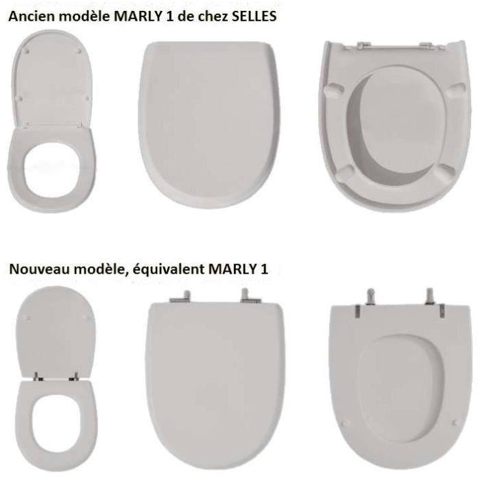 Abattant wc selles fixation horizontale outlet
