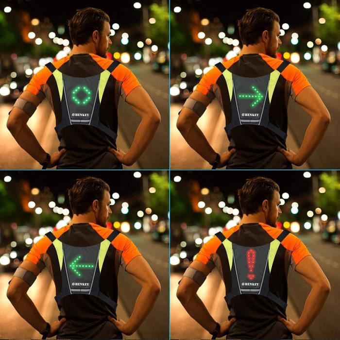 Gilet de sales cyclisme à led