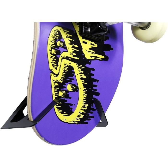Cintres muraux en acrylique pour skateboard avec crochets pour exposer en  toute sécurité - Support de rangement horizontal robuste pour skateboard 