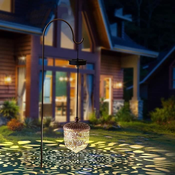 Lanterne exterieure solaire : elle illuminer le jardin ! - Jardindeco