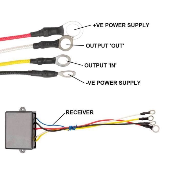 Télécommande Universelle Remorque à Benne Basculante 12V DC - Interrupteur Haut/Bas 3 Ou 4 Fils Pour Grue Et Plateforme De Levage