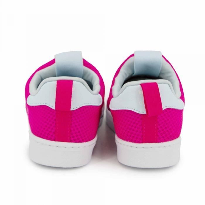 Basket basse toile fv3377 t20 25 Enfant ADIDAS Rose Cdiscount Chaussures