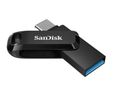 SanDisk 128Go Ultra Dual Drive Luxe noire USB A et Type-C jusqu'à 400MB/s avec connecteurs USB Type-C et USB Type-A-0
