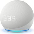 Haut-parleur intelligent Amazon Echo Dot 5 Clock - Blanc - Contrôlez votre maison numérique avec votre voix-0