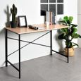 Bureau bois et metal