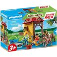 PLAYMOBIL - 70501 - Starter Pack Box et poneys - Playmobil Country - Mixte - 15 pièces-0