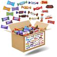 BOX GOURMANDE - Méga Assortiment de 500 Mini-Chocolats : Célébrations, Kinder, Milka, Daim, Toblerone-0