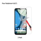ZTAOOPOU Protection écran pour Fairphone 4 (6.3") Dureté 9H sans Bulle Anti Rayures Installation Facile Transparent Verre Trempé 2pack