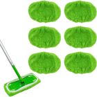 AQSACOKIYA 6PCS Chiffons de Sol, Lingettes Reutilisable Chiffons Compatible pour Swiffer Sweeper Mop,Convient pour l'essuyage à Tous Les Types