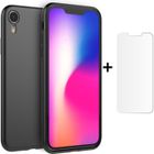 CODREAM Coque iPhone XR,Coque de Protection + Protection avec Absorption de Choc Bumper + 1 pcs Verre Trempé