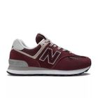 Chaussures Femme New Balance 574 en Cuir Marron - Talon Plat - Lacets
