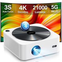 ULTIMEA Vidéoprojecteur WiFi Bluetooth Auto Focus/Keystone, Rétroprojecteur 4K Supporté, Home Cinéma 700ANSI 21000Lux (blanc)