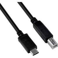 INECK® USB C vers USB 2.0 Type B mâle imprimante scanner câble pour nouveau MacBook Pro, HP, Canon, Brother, Epson, Dell, Samsung