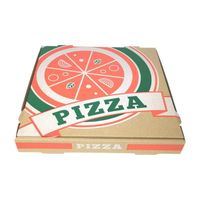 100 Boites à pizza 26x26x4 cm 3 couleurs
