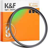 K&F Concept Filtre UV MC Filtre de Protection Ø49mm Multi-Couches avec Revêtement Bleu pour Objectif Appareil Photo Canon Nikon